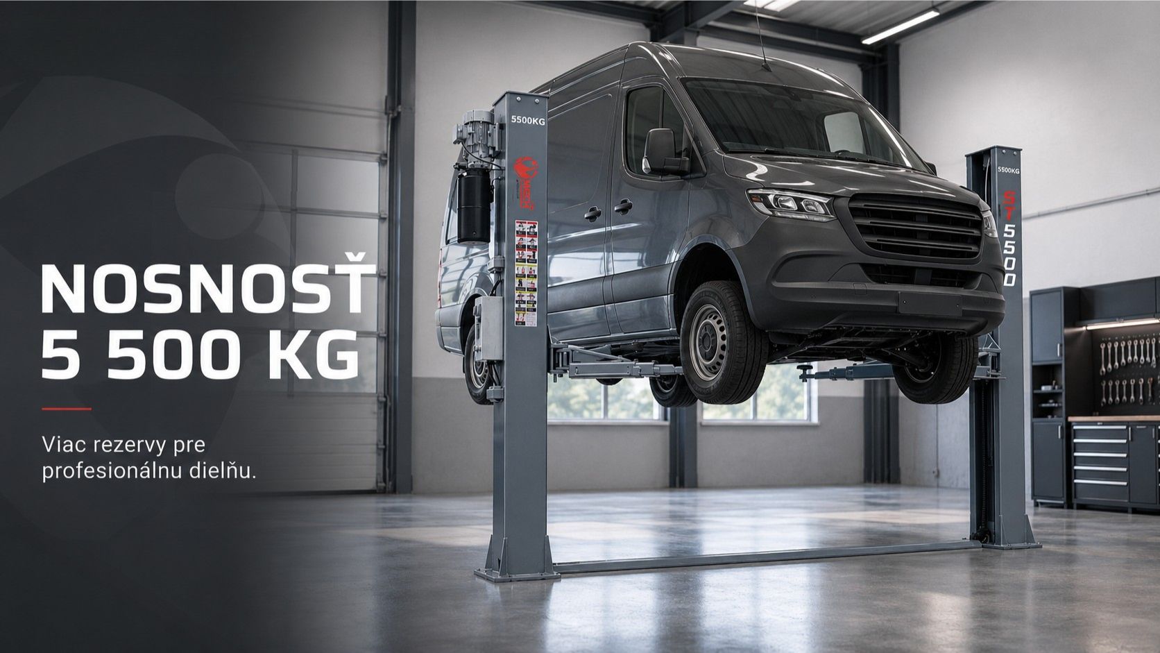 Nosnosť 5500 kg dvojstĺpového zdviháka MELL PRO ST5500